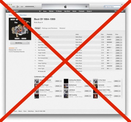 Apple removes white power bands from iTunes
