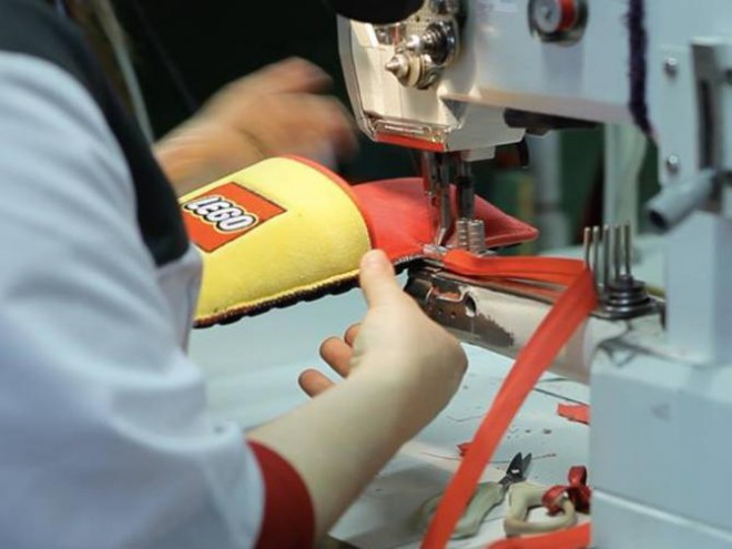 Lego’s anti-Lego slippers have extra foot padding for protection