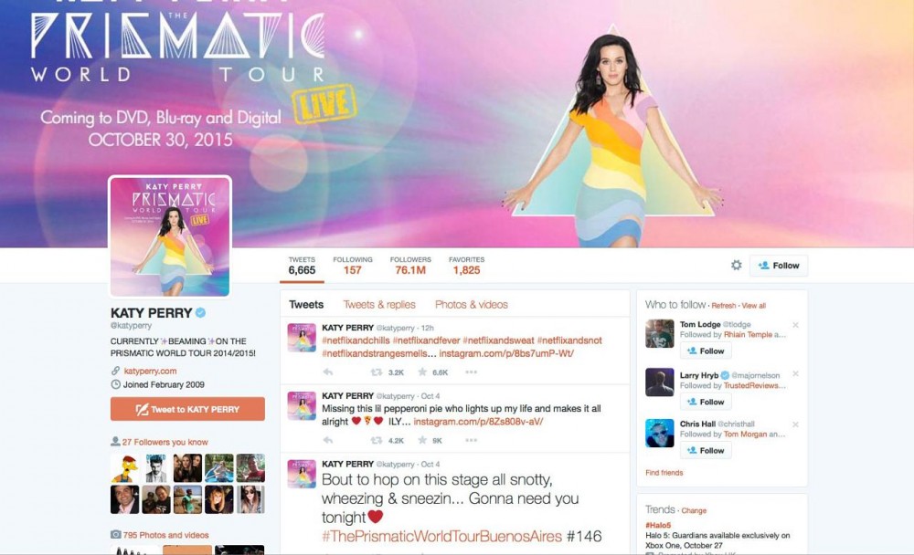 Katy Perry Twitter