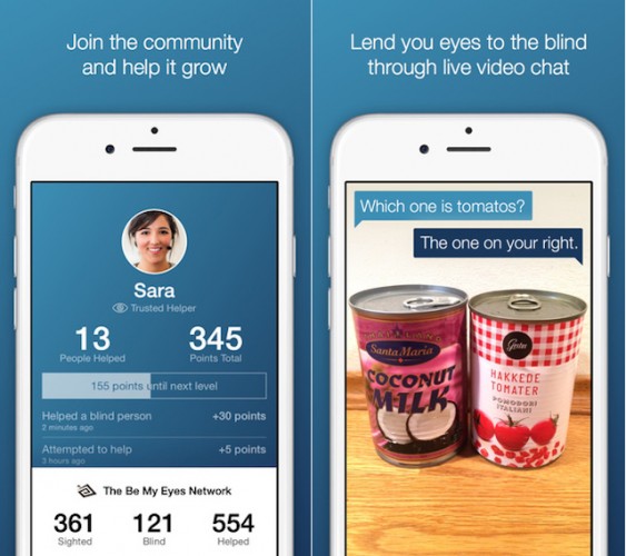 Be My Eyes is a free app to help the blind “see” through video chat