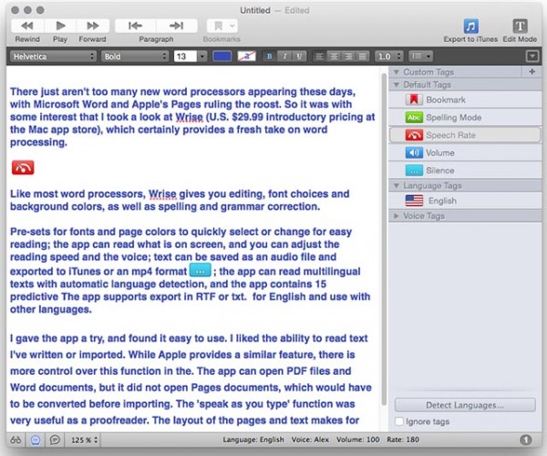 Wrise is a new and specialized word processor for Mac
