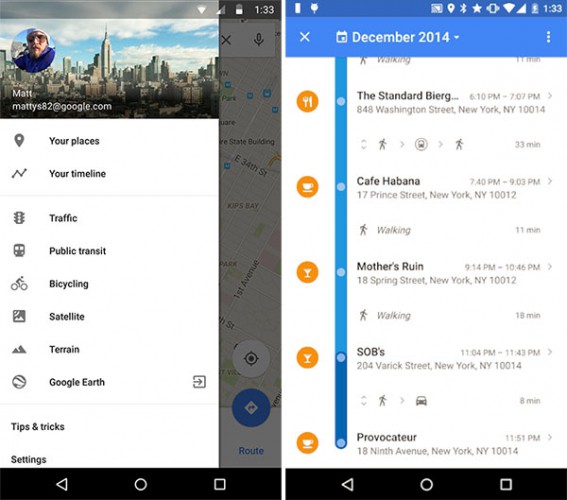 Google Maps ’Your Timeline’ Displays Digital Breadcrumbs For Finding Your Way Back Home
