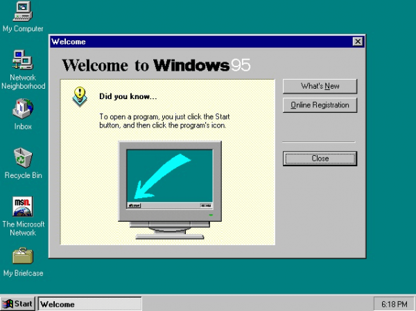 Happy Birthday, Windows 95