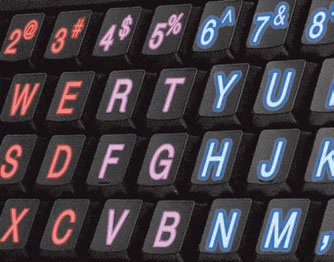 Keyboard-AZIO-Tri-Color-Backlight AZIO Large Print Lighted PC Keyboards