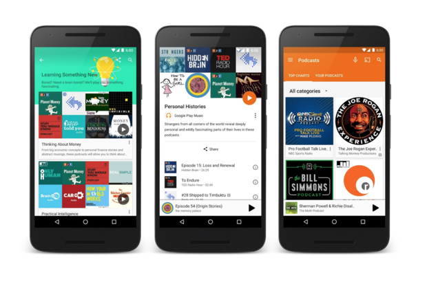 PODCASTS ARE NOW ON THE AIR IN GOOGLE PLAY MUSIC
