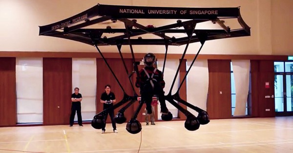 Giant drone transports humans
