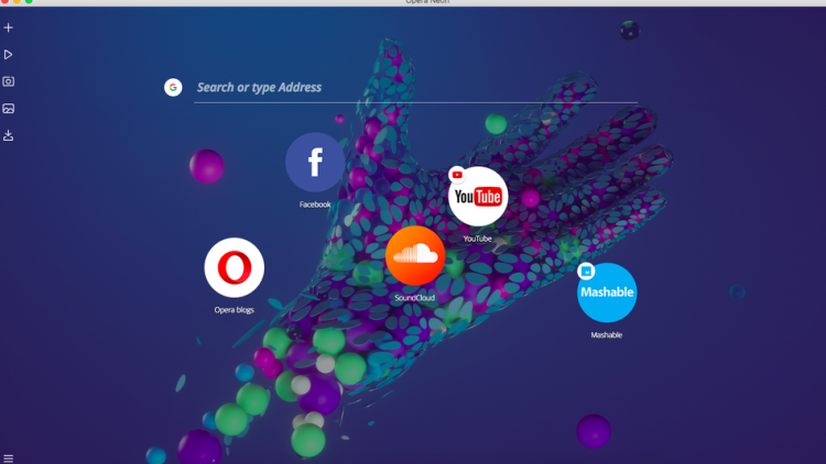 Neon is an experimental web browser that’s filled with glorious content bubbles