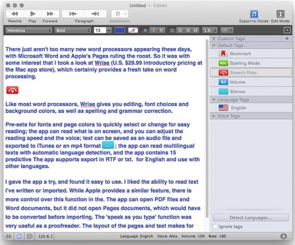 Wrise is a new and specialized word processor for Mac
