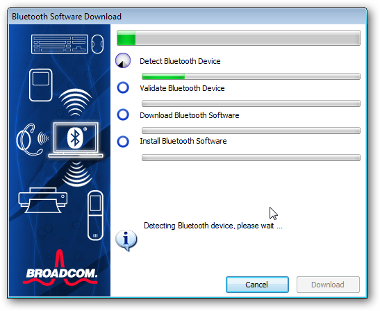Installation screen