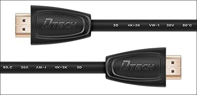 Two HDMI cables.