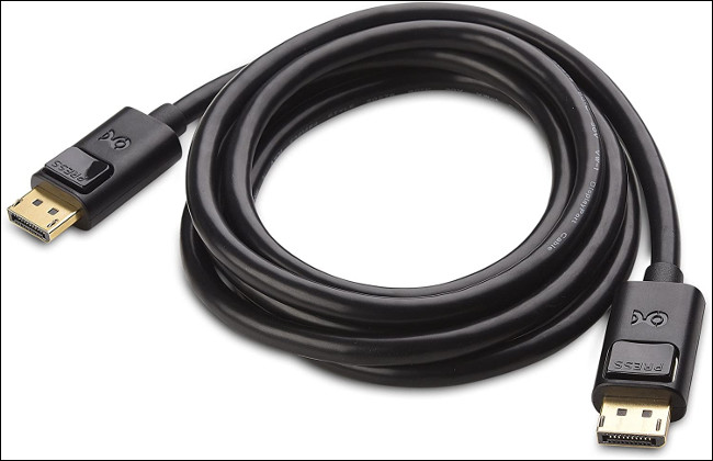A DisplayPort Cable.