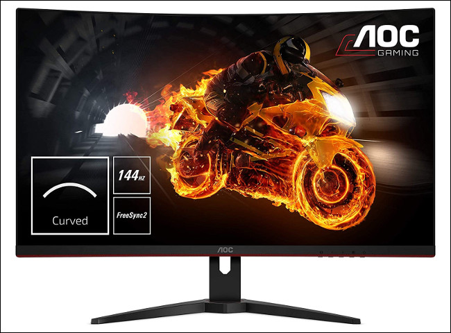 An AOC 144 Hz High-Refresh-Rate Monitor.