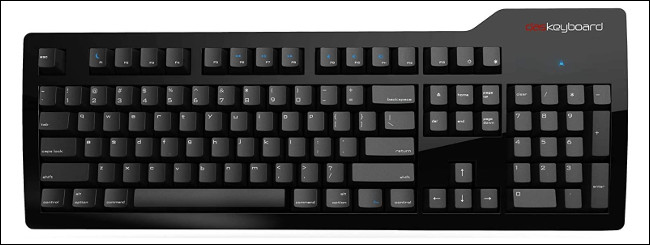 A Das Keyboard Model S for Mac.