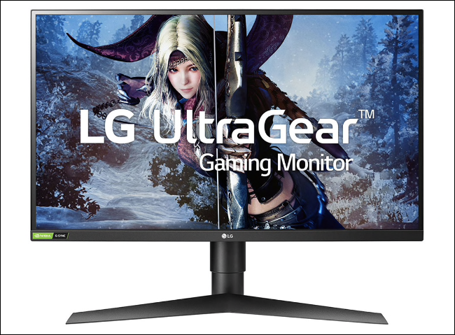The LG UltraGear 27-Inch IPS 1 ms latency Gaming Monitor.