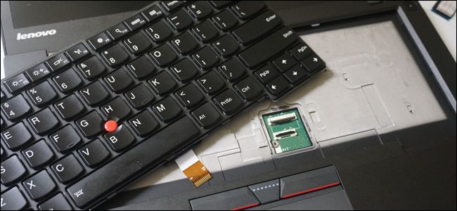 A replacement keyboard for a laptop.