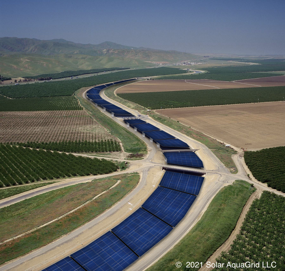 Solar panels and water canals could form a real power couple in California