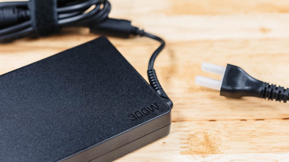 The charging brick for the Lenovo Legion Pro 5i Gen 8